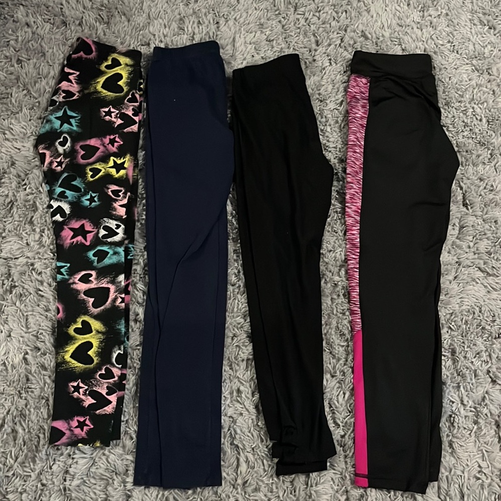 4 pack Girls Leggings (10/12 for most)